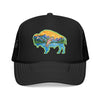Sunset Buffalo Mountain Patch Foam Trucker Hat | Clear Water Trading Co.