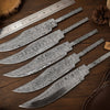 Rangehand Blade Blank Set 9" Handmade Damascus Full Tang Blank