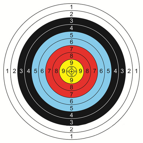 New 30pcs 40*40 cm Archery Shooting Target Paper Bow Hunting Archery Kit Standard Full Ring Single Spot Shooting Training Paper