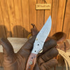 Dusty Trail Pocket Knife 7" Handmade Damascus Steel Folding Knife | JW Steelcrafts