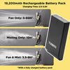 AirSupply MS12 Portable Mist Fan, 11L Tank & Up to 50H Runtime