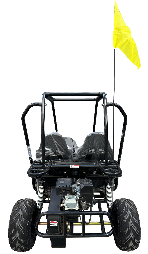 TrailMaster Apache 7 212cc Youth Go Kart for Kids Ages 10+ – Full Roll Cage, High-Back Seats, Over-the-Shoulder Harnesses, Air-Cooled Engine