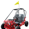 TrailMaster Apache 7 212cc Youth Go Kart for Kids Ages 10+ – Full Roll Cage, High-Back Seats, Over-the-Shoulder Harnesses, Air-Cooled Engine