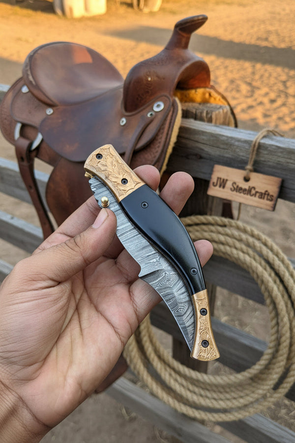 Hidewood Skinner Folder Knife 8