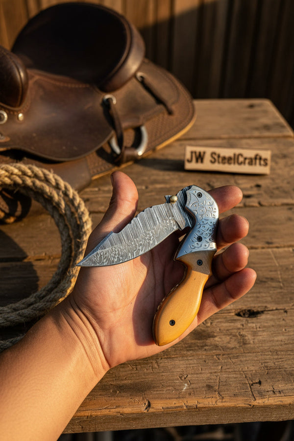 Honeywood Hawkbill Folder Knife 8