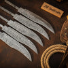 Rangehand Blade Blank Set 9" Handmade Damascus Full Tang Blank
