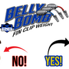 DD26 Fishing BELLY BOMB Fin Clip Weights