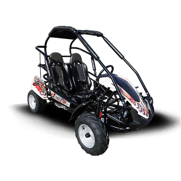 TrailMaster Blazer 200R MID-Size Go Kart, 7.5hp Torque Converter, Electric Start Reverse, Kids Ages 7-12