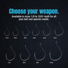 Reaction Tackle Heavyweight Catfish Circle Hooks - Offset Octopus Hooks (25 Pack) - New