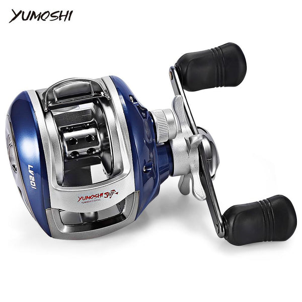 YUMOSHI Left / Right Hand 12+1BB 6.3:1 Bait Casting Fishing Reel Magnetic Brake Water Drop Wheel Coil