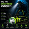 LITEGUEST Pro Submersible Diving Headlamp – IPX8 Rechargeable Underwater LED Headlamp