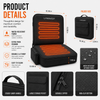 LITEGUEST Heated Stadium Seat with Back Support | USB Powered