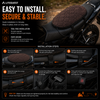 LITEGUEST Heated Motorcycle Seat Cover | USB Winter Riding Pad