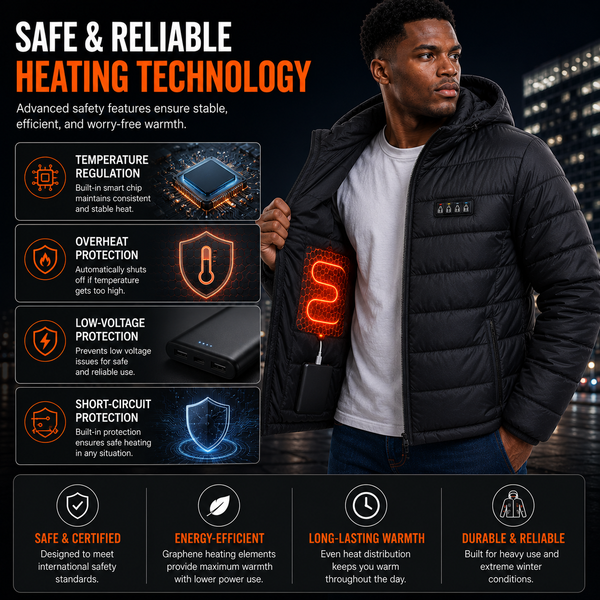 LITEGUEST 27-Zone Heated Down Jacket | 4 Independent Controls