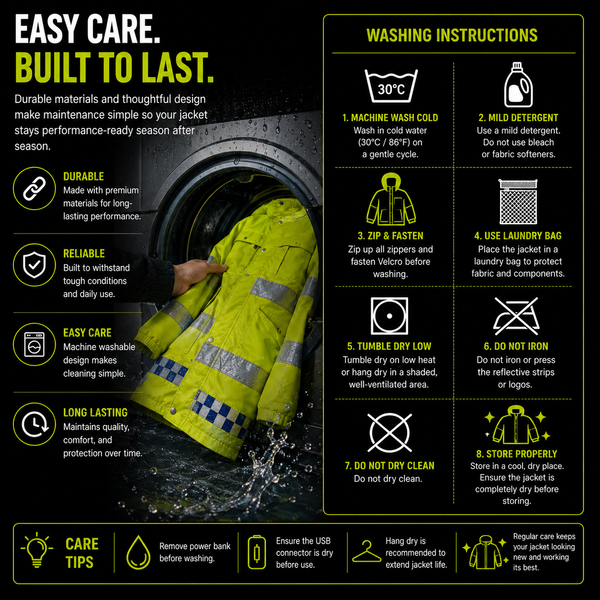 LITEGUEST 8-Zone Heated Reflective Jacket | Outdoor Utility Coat