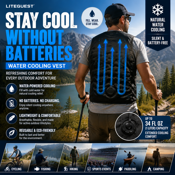LITEGUEST Water Cooling Vest | Battery-Free Cooling for Outdoor Activities