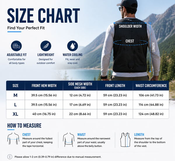 LITEGUEST Water Cooling Vest | Battery-Free Cooling for Outdoor Activities