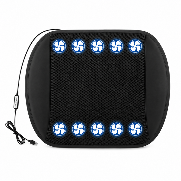 LITEGUEST 10-Fan Ventilated USB Cooling Seat Cushion