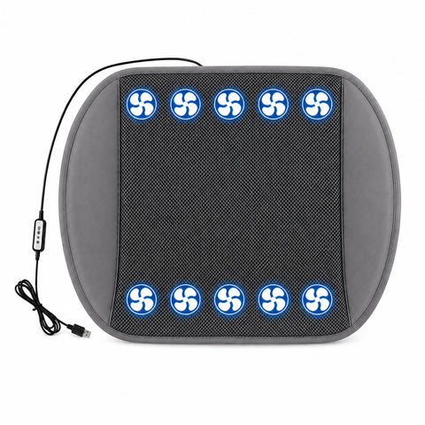 LITEGUEST 10-Fan Ventilated USB Cooling Seat Cushion