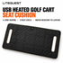 LITEGUEST Heated Golf Cart Seat Cushion | USB Heated Golf Seat Pad