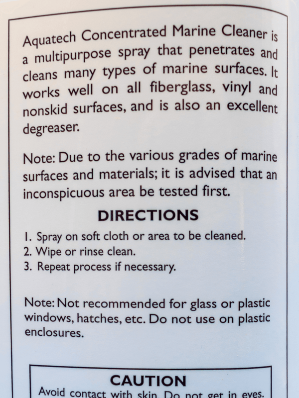 Concentrated Marine Cleaner