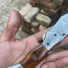 Dusty Trail Pocket Knife 7" Handmade Damascus Steel Folding Knife | JW Steelcrafts
