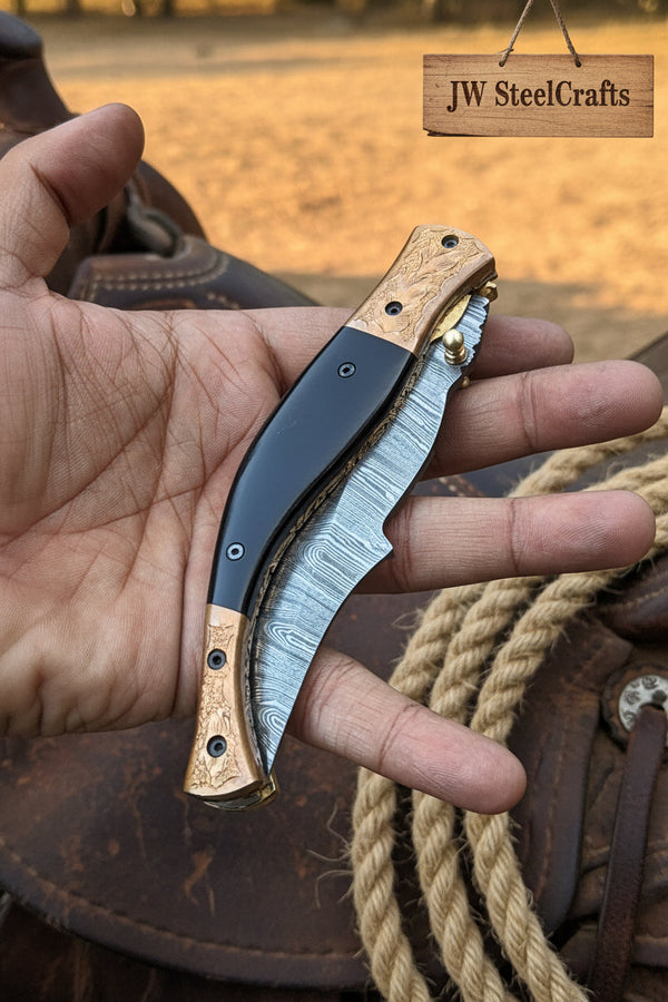 Hidewood Skinner Folder Knife 8
