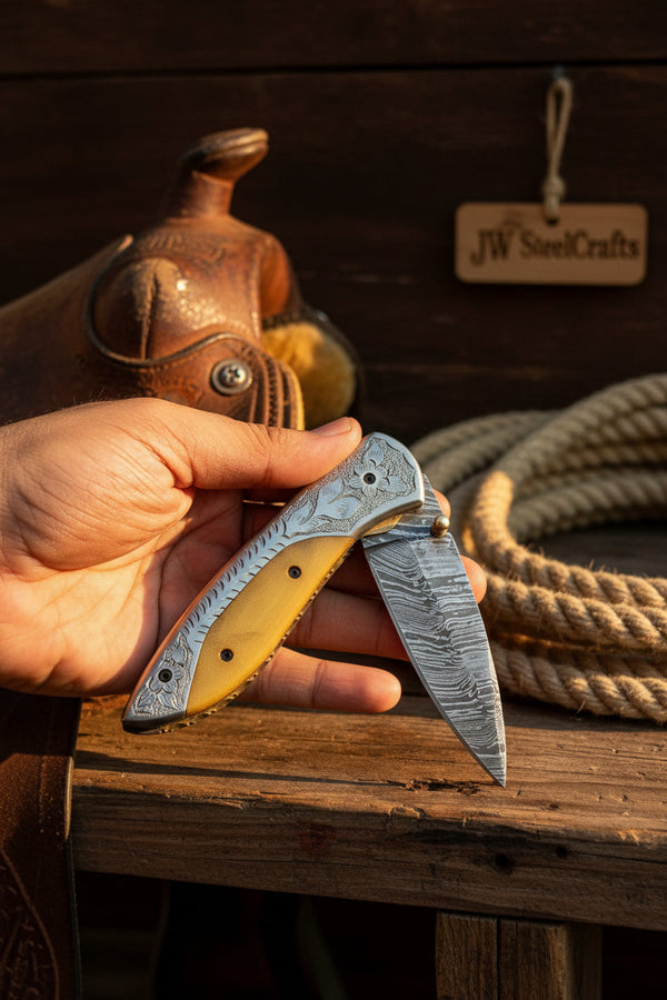 Boneridge Damascus Folder 7