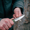 The Straight Back Folding Pocket Knife Giftset for Men and Women (Grey and Red)