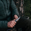 The Straight Back Folding Pocket Knife Giftset for Men and Women (Silver and Black)