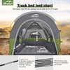 5.5-6.7ft Pickup Truck Bed Tent with Awining Green