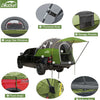 5.5-6.7ft Pickup Truck Bed Tent with Awining Green