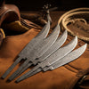 Rangehand Blade Blank Set 9" Handmade Damascus Full Tang Blank