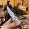 Twilight Burl Folder Knife 7" Handmade Burl Wood Damascus Blade