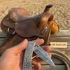 Forgehammer Folder Knife 8" Handmade All-Steel Damascus Liner Lock