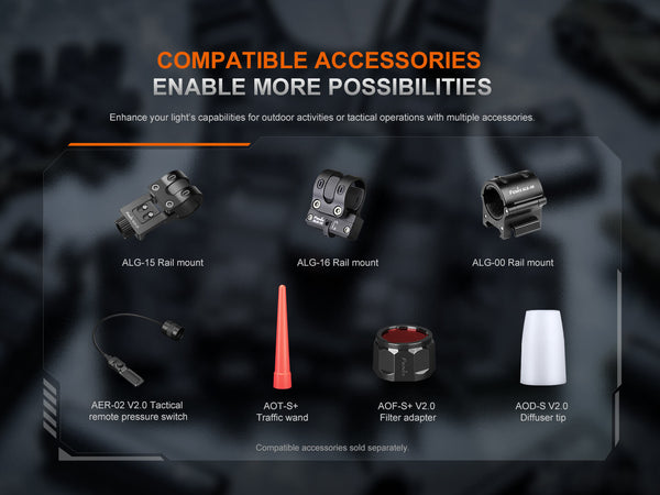 Fenix PD35R ACE Multi-mode Tactical Flashlight
