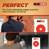 EZ2C Targets #9: 8" Bullseye Paper Shooting Target 11"x17" USA MADE Hi-Visibility