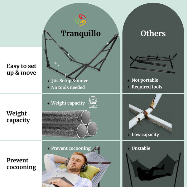 Universal Hammock with Medium Size Stands