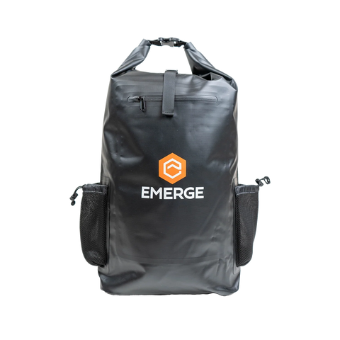 50L Heavy Duty Dry Bag w/ Straps - Black