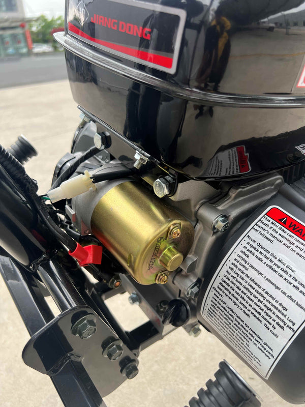 TrailMaster Hurricane 200PRO Mini Bike, 196cc 6.5hp with Electric Start, Torque Converter, Dual Disc Brakes, Front & Rear Suspension, LED Headlight