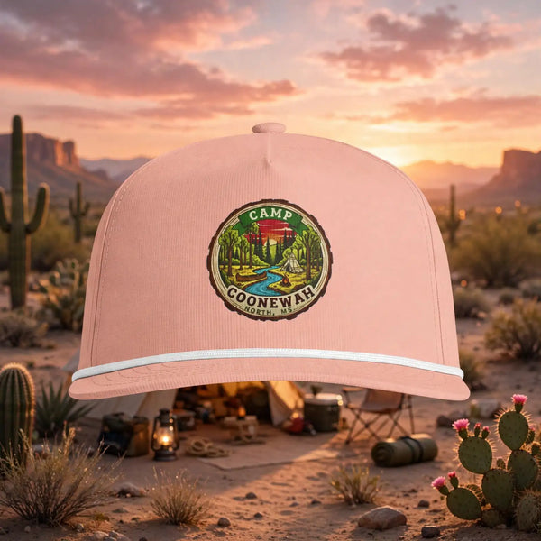Camp Coonewah Sunwashed Rope Trucker Hat | Clear Water Trading Co.