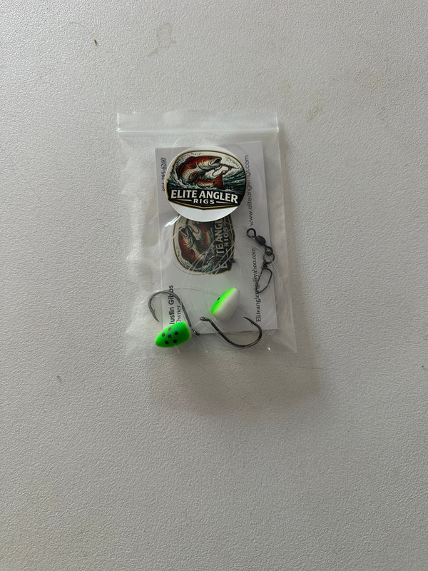 Pompano Rig - 2/0 Circle Hook with different color options.