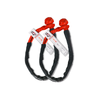 Soft Shackle 1/4'' x 24'' with sleeve and bag (Set of 2 Shackles) (Lifetime Warranty)