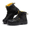 ROCKROOSTER Woodland Black 6 inch Waterproof Composite Toe Leather Work Boots AK663