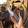 Antler Ridge Skinner Knife 8" Handmade Damascus Stag Horn Handle