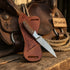 Darkwood Wide Skinner 7" Handmade Damascus Dark Wood Handle