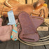 Rancher's Bull Knife 6" Handmade Damascus Turquoise Accent Handle