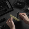 The Pathfinder Folding Pocket Knife Giftset for Men and Women (Green and Silver)