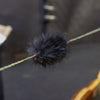 Rabbit Fur Bow String Silencers - Black