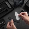 The Loyalist Folding Pocket Knife Giftset for Men and Women (Sand and Black)